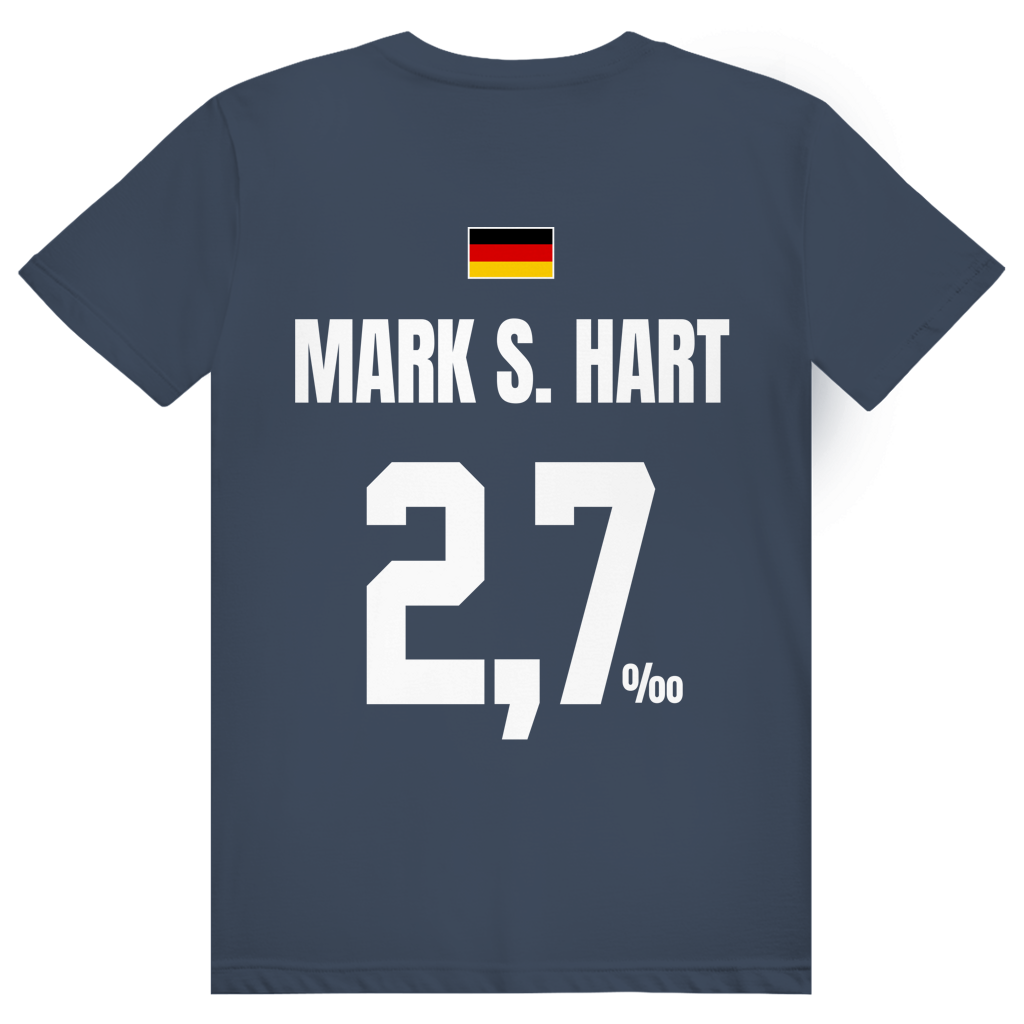 Mark S. Hart - Sauftrikot Deutschland Trikot - Premium Bio Unisex (Rückendruck) T-Shirt