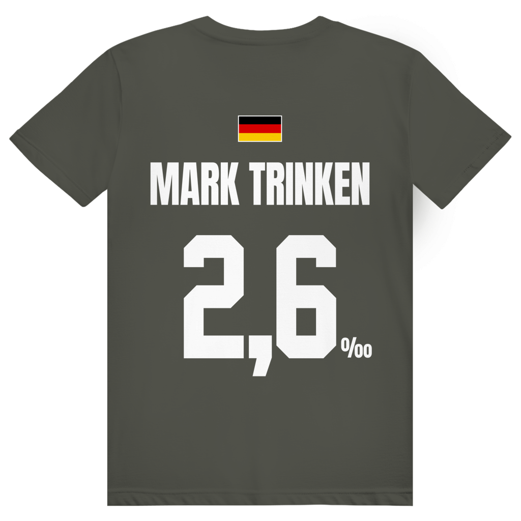 Mark Trinken - Sauftrikot Deutschland Trikot - Premium Bio Unisex (Rückendruck) T-Shirt