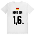 Niko Tin - Sauftrikot Deutschland Trikot - Premium Bio Unisex (Rückendruck) T-Shirt