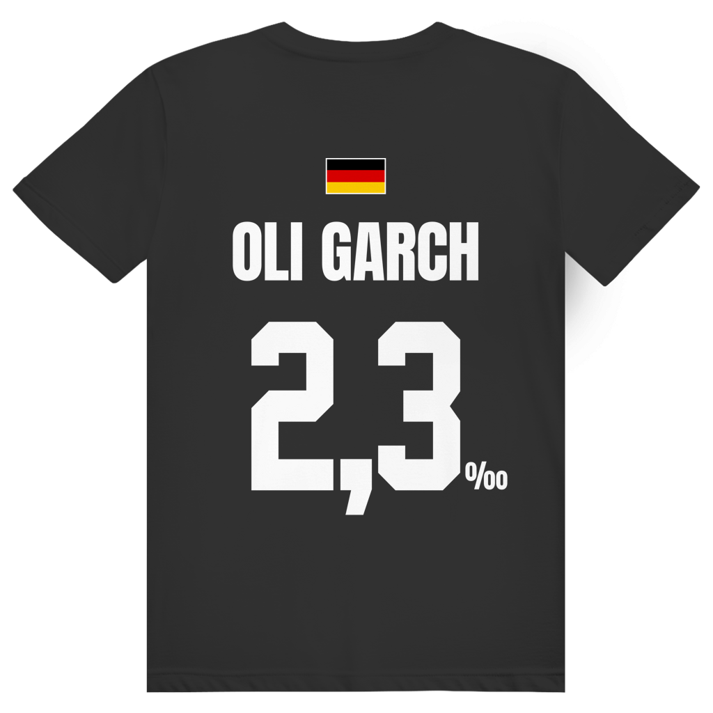 Oli Garch - Sauftrikot Deutschland Trikot - Premium Bio Unisex (Rückendruck) T-Shirt