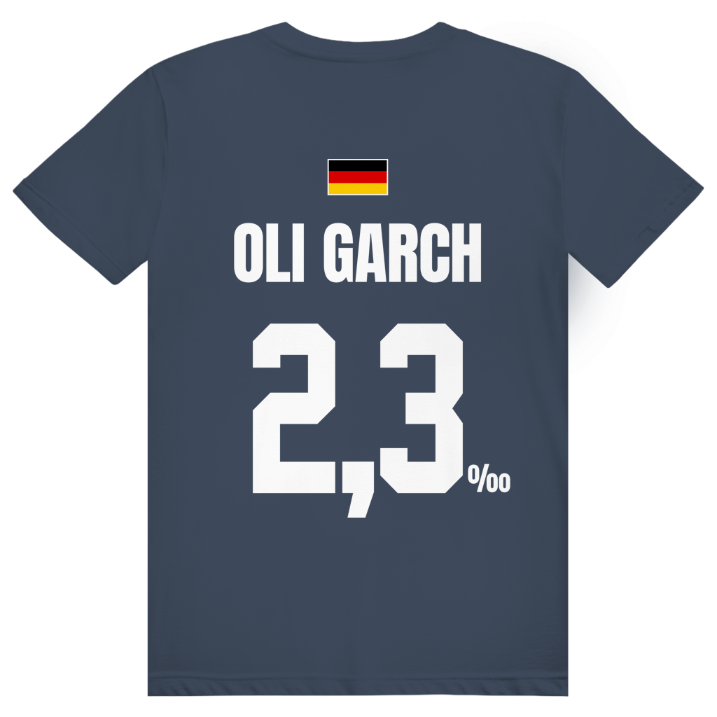 Oli Garch - Sauftrikot Deutschland Trikot - Premium Bio Unisex (Rückendruck) T-Shirt