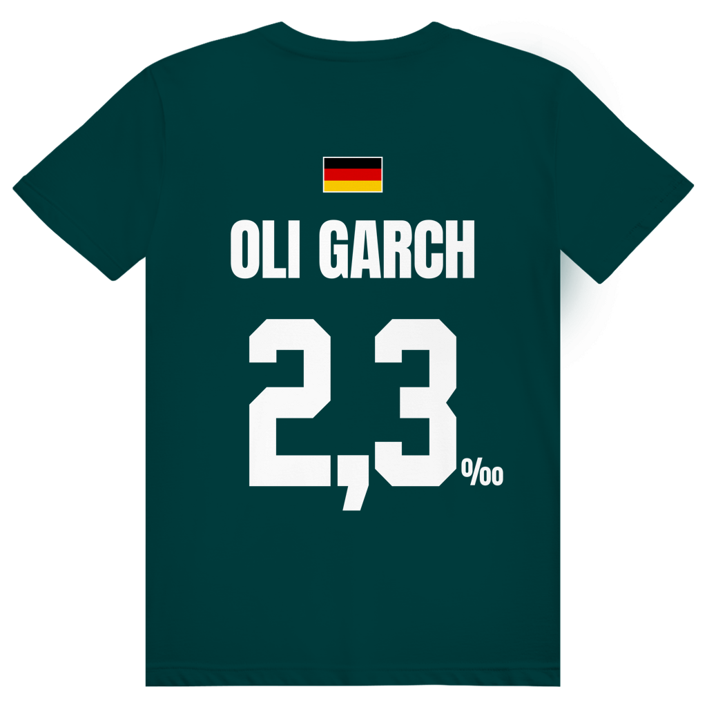 Oli Garch - Sauftrikot Deutschland Trikot - Premium Bio Unisex (Rückendruck) T-Shirt