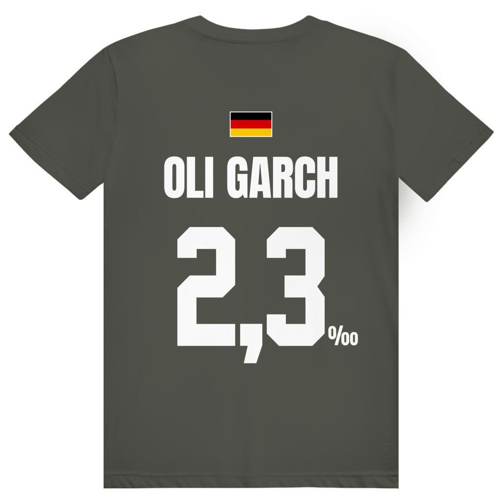 Oli Garch - Sauftrikot Deutschland Trikot - Premium Bio Unisex (Rückendruck) T-Shirt