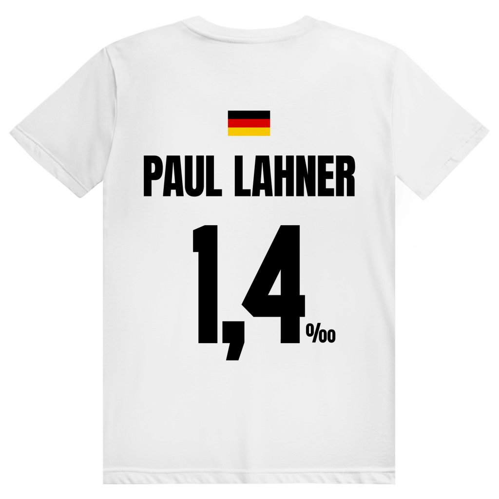 Paul Lahner - Sauftrikot Deutschland Trikot - Premium Bio Unisex (Rückendruck) T-Shirt