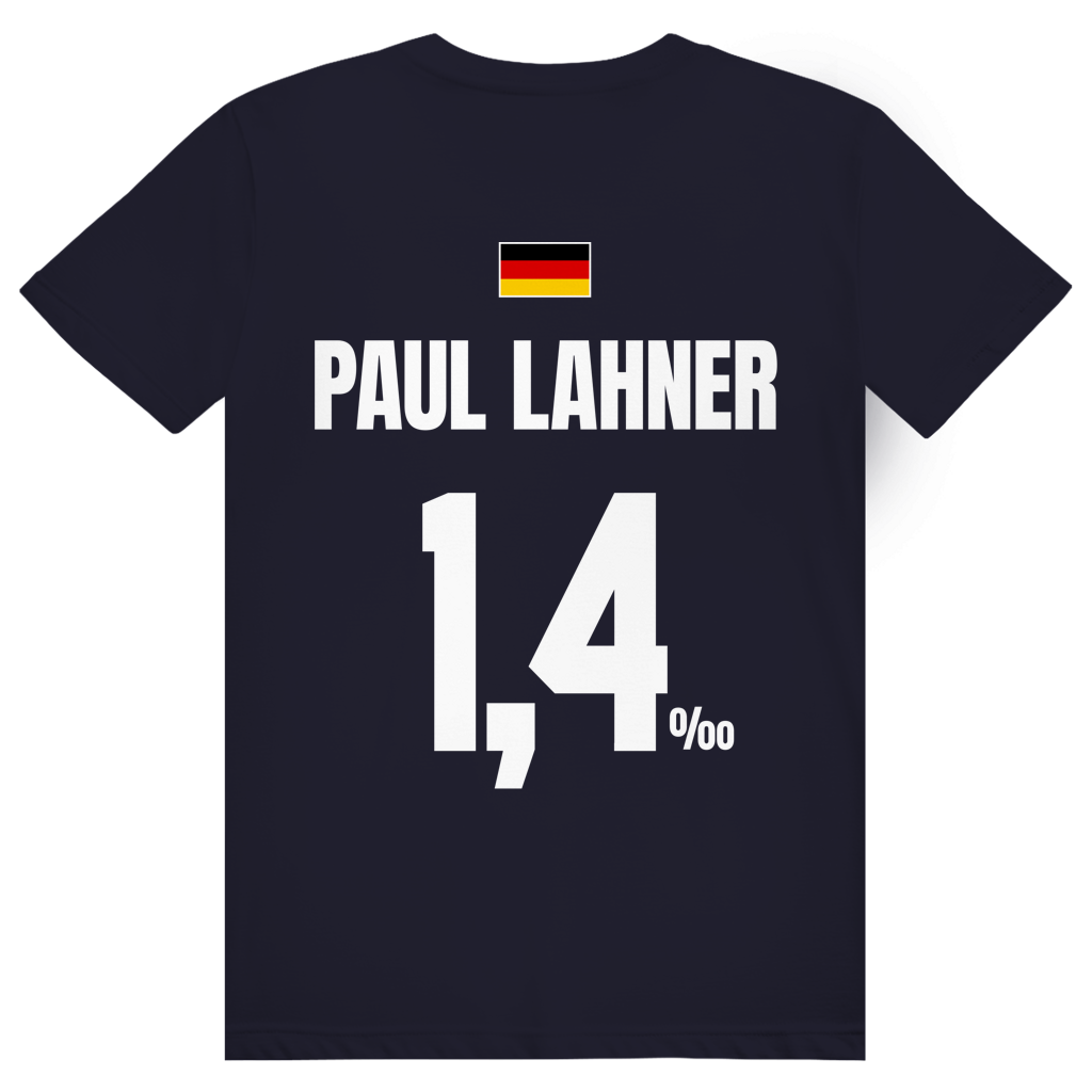Paul Lahner - Sauftrikot Deutschland Trikot - Premium Bio Unisex (Rückendruck) T-Shirt