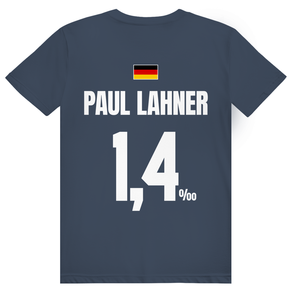 Paul Lahner - Sauftrikot Deutschland Trikot - Premium Bio Unisex (Rückendruck) T-Shirt