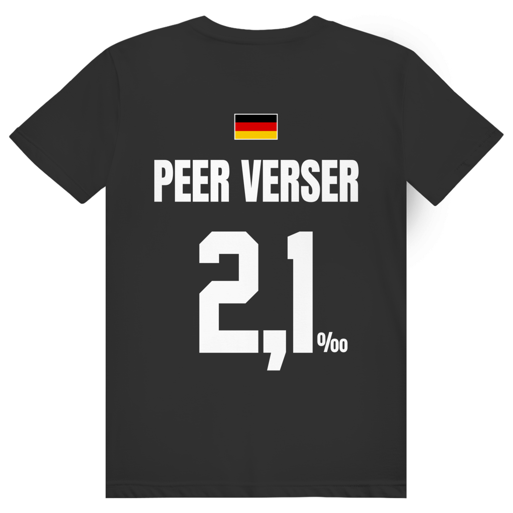 Peer Verser - Sauftrikot Deutschland Trikot - Premium Bio Unisex (Rückendruck) T-Shirt