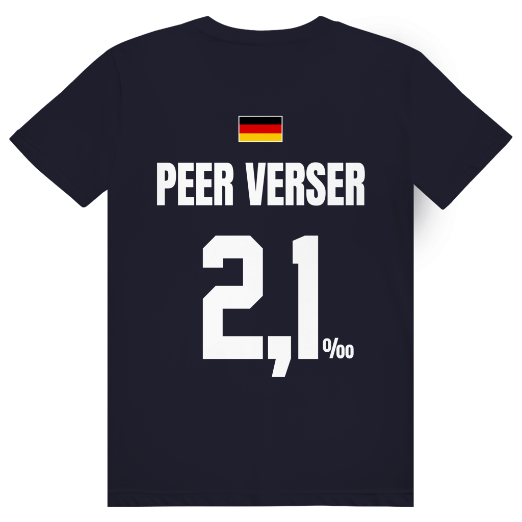 Peer Verser - Sauftrikot Deutschland Trikot - Premium Bio Unisex (Rückendruck) T-Shirt