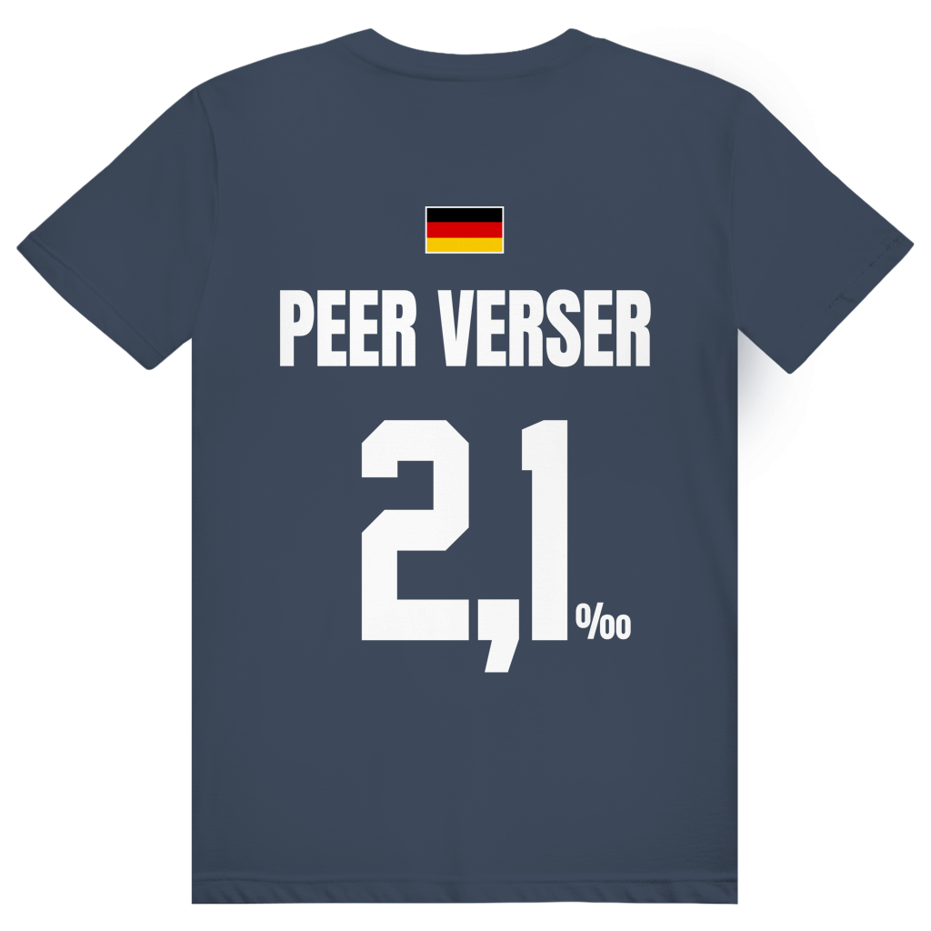 Peer Verser - Sauftrikot Deutschland Trikot - Premium Bio Unisex (Rückendruck) T-Shirt