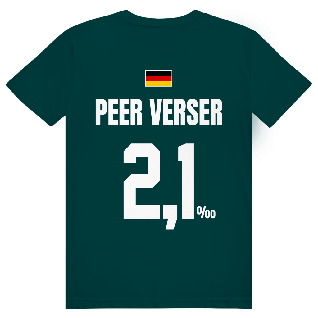Peer Verser - Sauftrikot Deutschland Trikot - Premium Bio Unisex (Rückendruck) T-Shirt