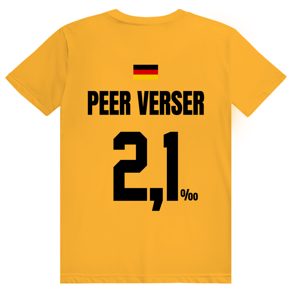 Peer Verser - Sauftrikot Deutschland Trikot - Premium Bio Unisex (Rückendruck) T-Shirt