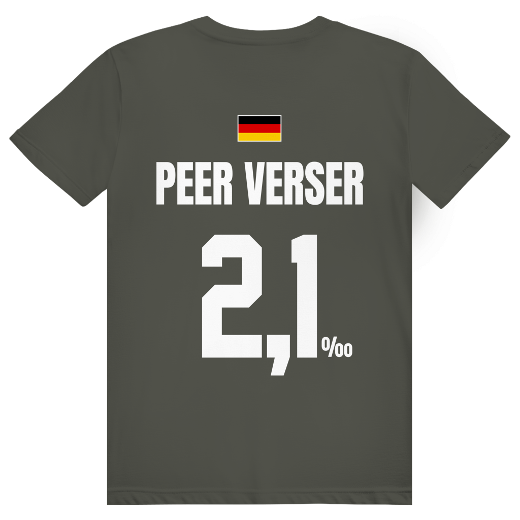 Peer Verser - Sauftrikot Deutschland Trikot - Premium Bio Unisex (Rückendruck) T-Shirt