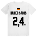Rainer Sächs - Sauftrikot Deutschland Trikot - Premium Bio Unisex (Rückendruck) T-Shirt