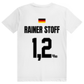 Rainer Stoff - Sauftrikot Deutschland Trikot - Premium Bio Unisex (Rückendruck) T-Shirt