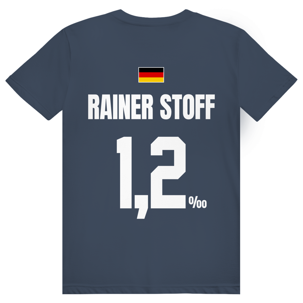 Rainer Stoff - Sauftrikot Deutschland Trikot - Premium Bio Unisex (Rückendruck) T-Shirt