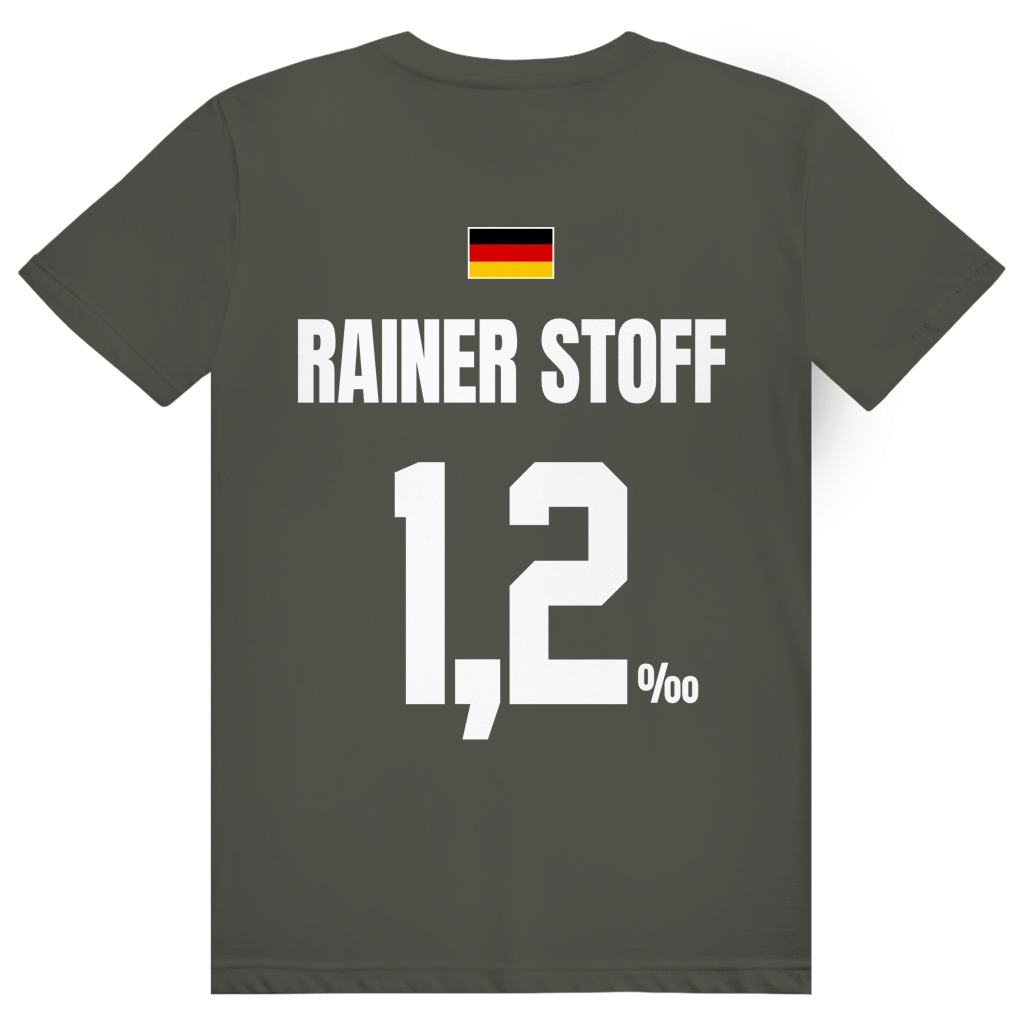 Rainer Stoff - Sauftrikot Deutschland Trikot - Premium Bio Unisex (Rückendruck) T-Shirt