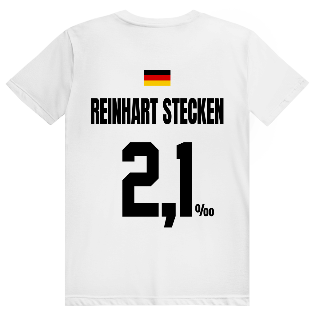 Reinhart Stecken - Sauftrikot Deutschland Trikot - Premium Bio Unisex (Rückendruck) T-Shirt