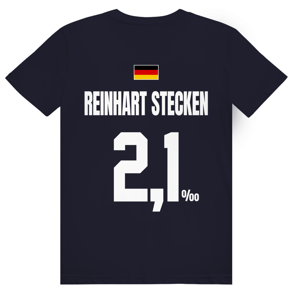 Reinhart Stecken - Sauftrikot Deutschland Trikot - Premium Bio Unisex (Rückendruck) T-Shirt