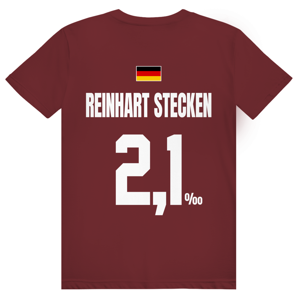 Reinhart Stecken - Sauftrikot Deutschland Trikot - Premium Bio Unisex (Rückendruck) T-Shirt