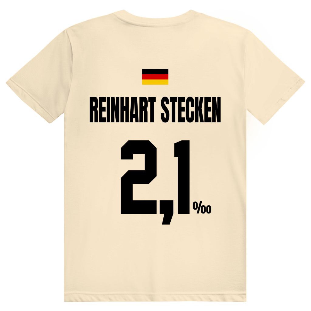 Reinhart Stecken - Sauftrikot Deutschland Trikot - Premium Bio Unisex (Rückendruck) T-Shirt