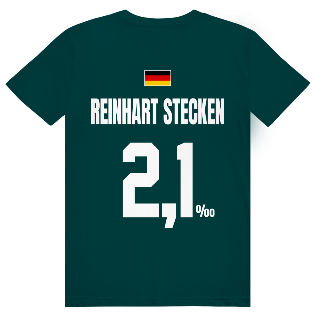 Reinhart Stecken - Sauftrikot Deutschland Trikot - Premium Bio Unisex (Rückendruck) T-Shirt