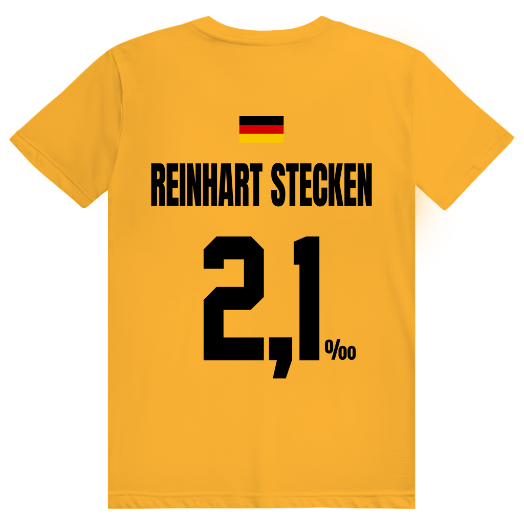Reinhart Stecken - Sauftrikot Deutschland Trikot - Premium Bio Unisex (Rückendruck) T-Shirt