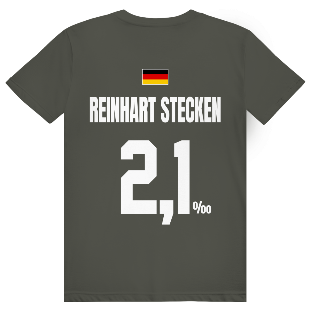 Reinhart Stecken - Sauftrikot Deutschland Trikot - Premium Bio Unisex (Rückendruck) T-Shirt