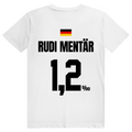 Rudi Mentär - Sauftrikot Deutschland Trikot - Premium Bio Unisex (Rückendruck) T-Shirt