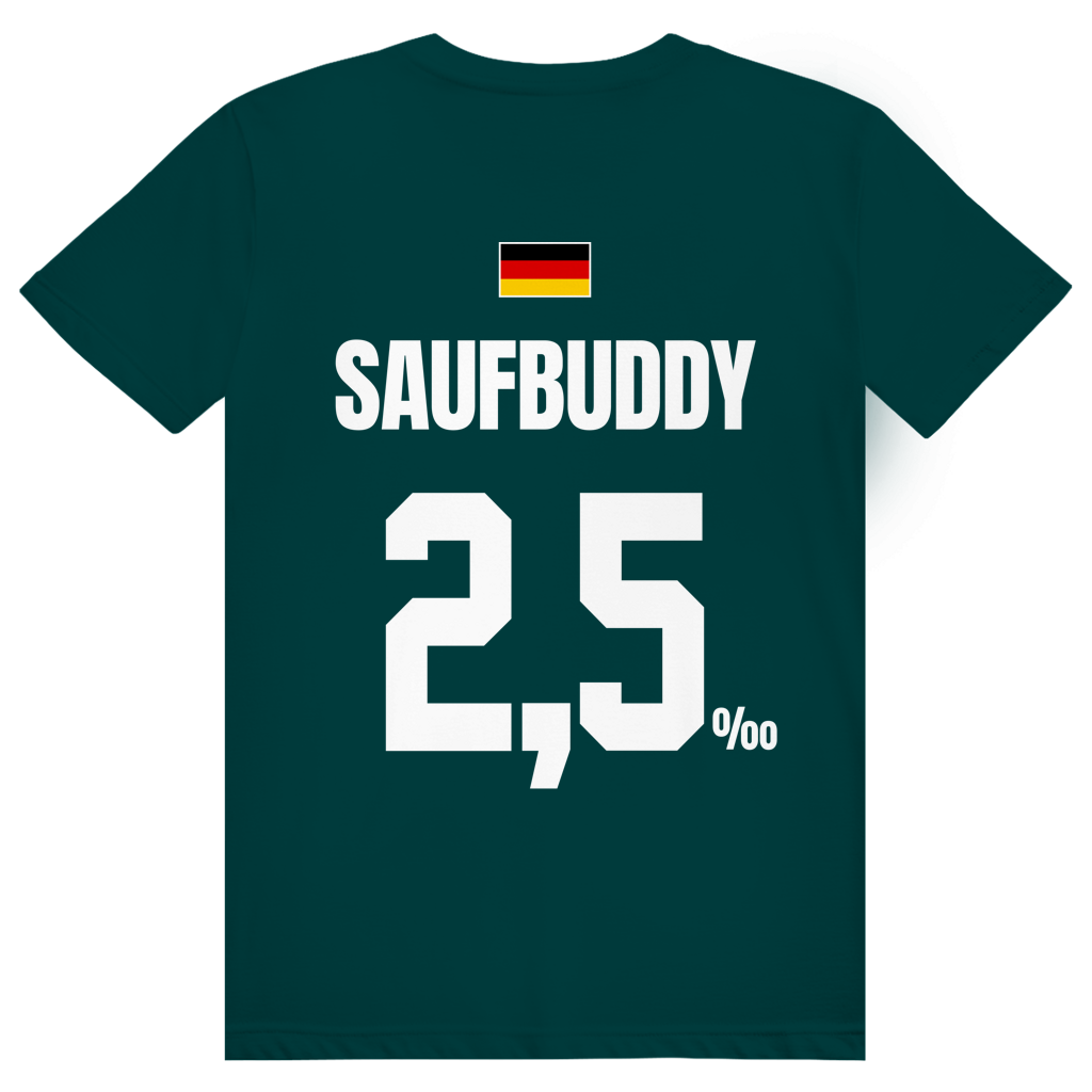 Saufbuddy - Sauftrikot Deutschland Trikot - Premium Bio Unisex (Rückendruck) T-Shirt