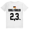 Sergej Fährlich - Sauftrikot Deutschland Trikot - Premium Bio Unisex (Rückendruck) T-Shirt