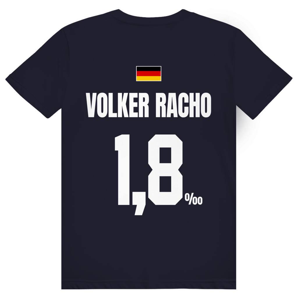 Volker Racho - Sauftrikot Deutschland Trikot - Premium Bio Unisex (Rückendruck) T-Shirt