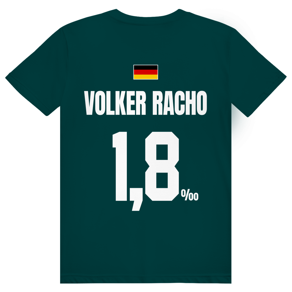 Volker Racho - Sauftrikot Deutschland Trikot - Premium Bio Unisex (Rückendruck) T-Shirt