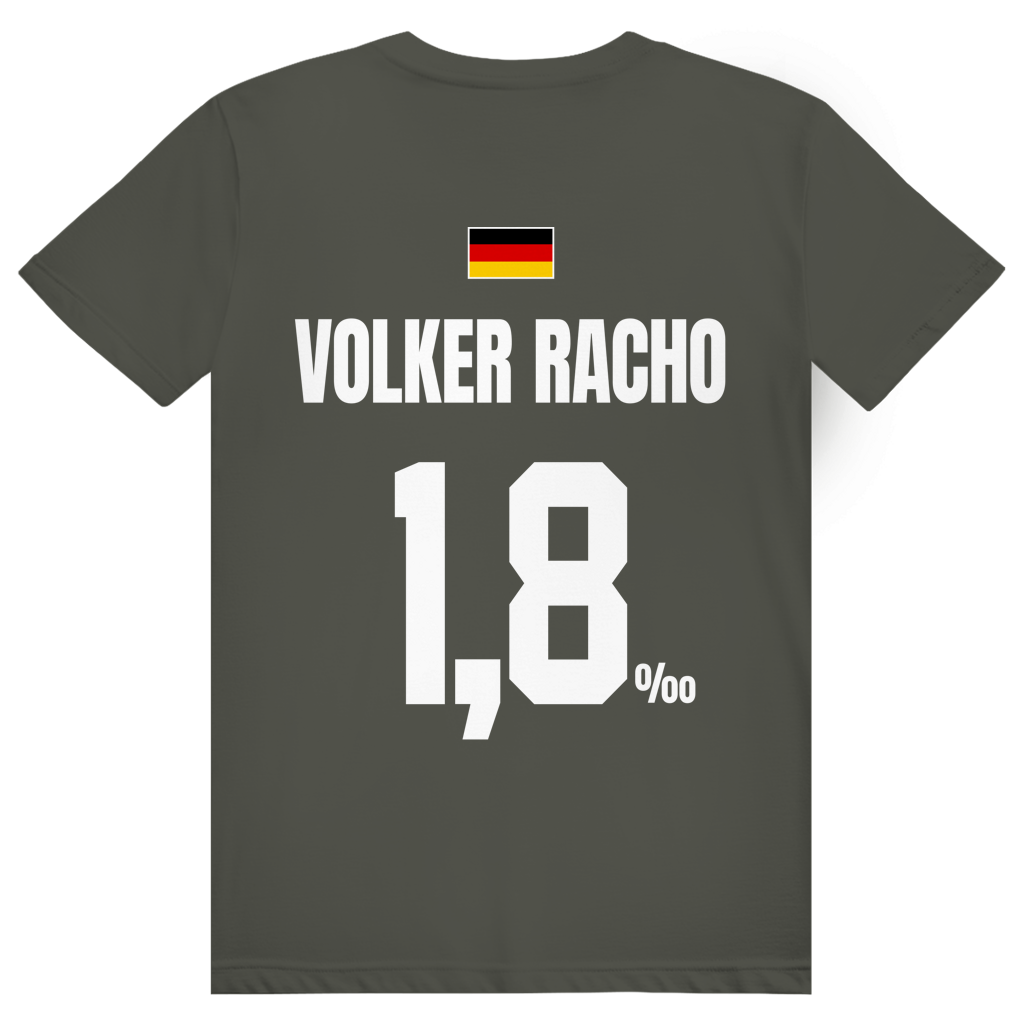Volker Racho - Sauftrikot Deutschland Trikot - Premium Bio Unisex (Rückendruck) T-Shirt