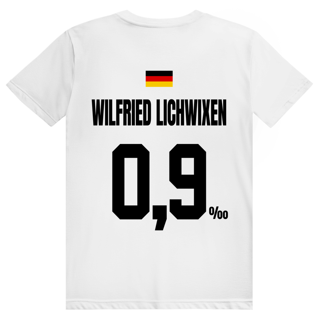Wilfried Lichwixen - Sauftrikot Deutschland Trikot - Premium Bio Unisex (Rückendruck) T-Shirt