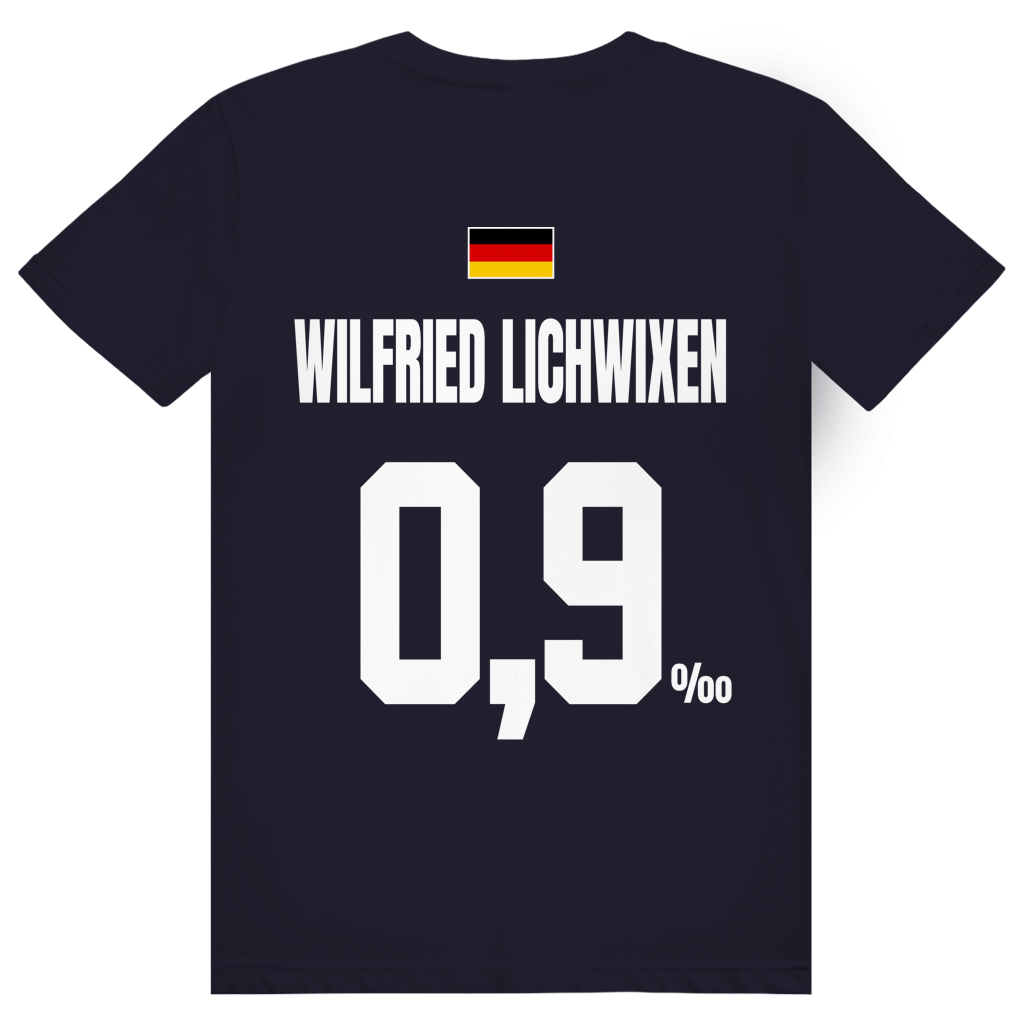 Wilfried Lichwixen - Sauftrikot Deutschland Trikot - Premium Bio Unisex (Rückendruck) T-Shirt