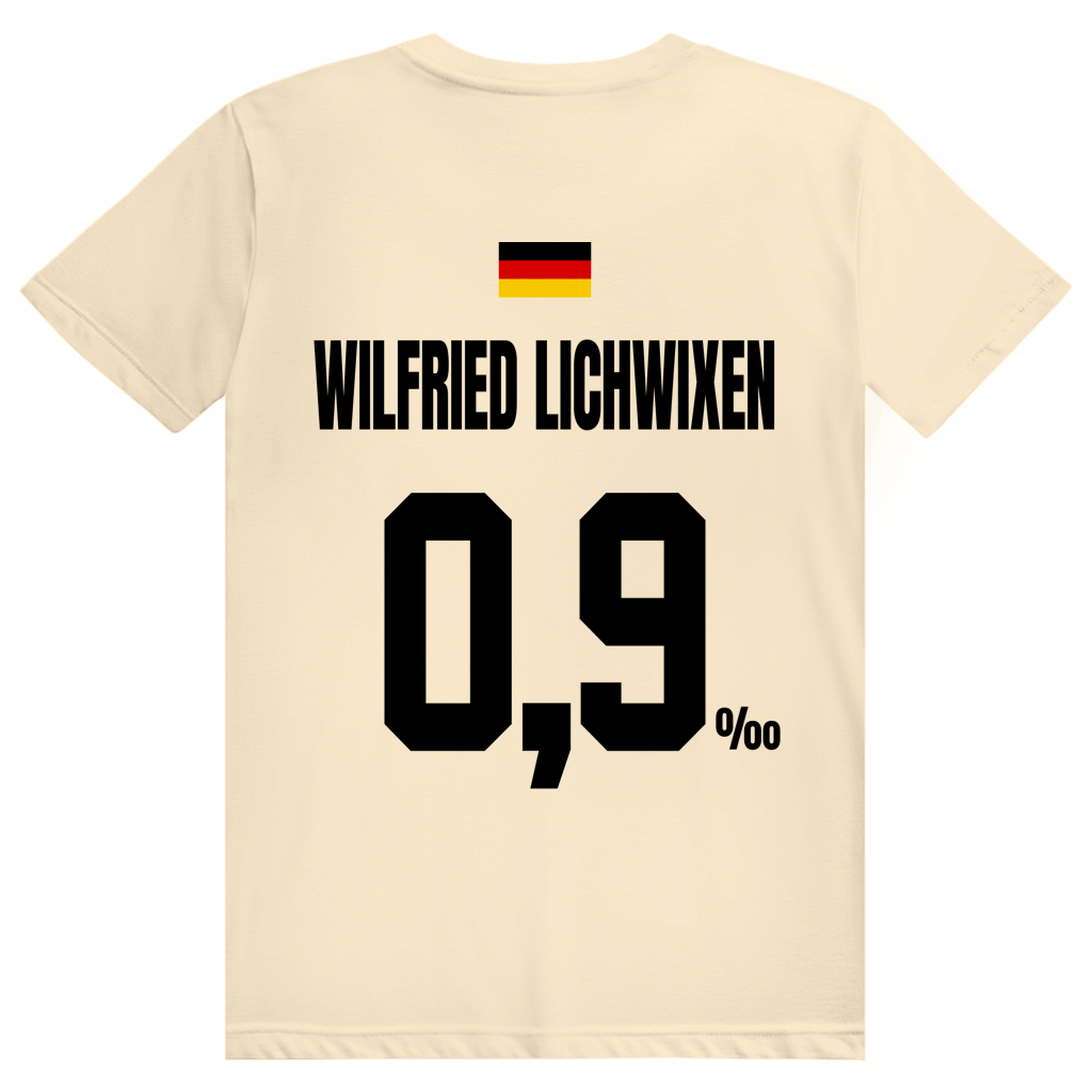 Wilfried Lichwixen - Sauftrikot Deutschland Trikot - Premium Bio Unisex (Rückendruck) T-Shirt