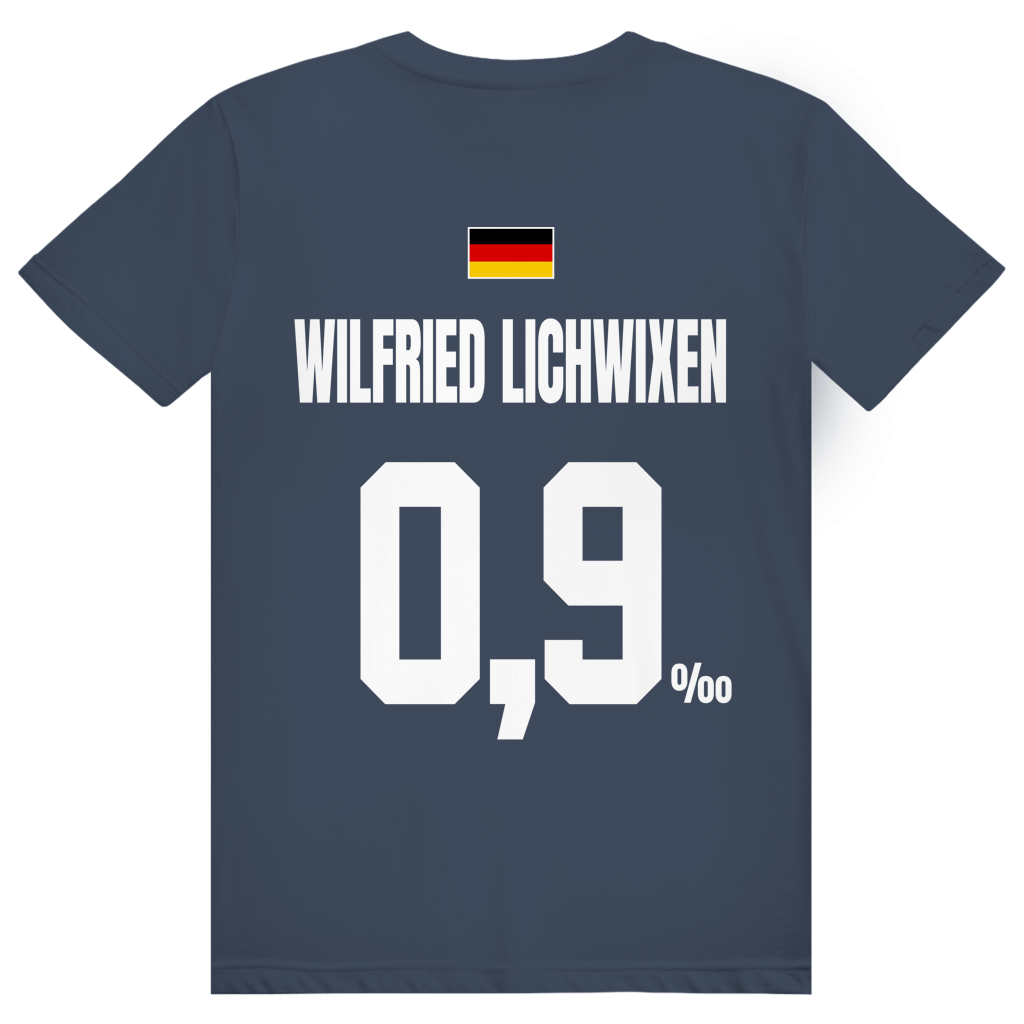 Wilfried Lichwixen - Sauftrikot Deutschland Trikot - Premium Bio Unisex (Rückendruck) T-Shirt