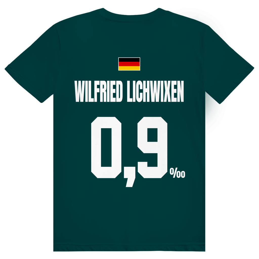 Wilfried Lichwixen - Sauftrikot Deutschland Trikot - Premium Bio Unisex (Rückendruck) T-Shirt