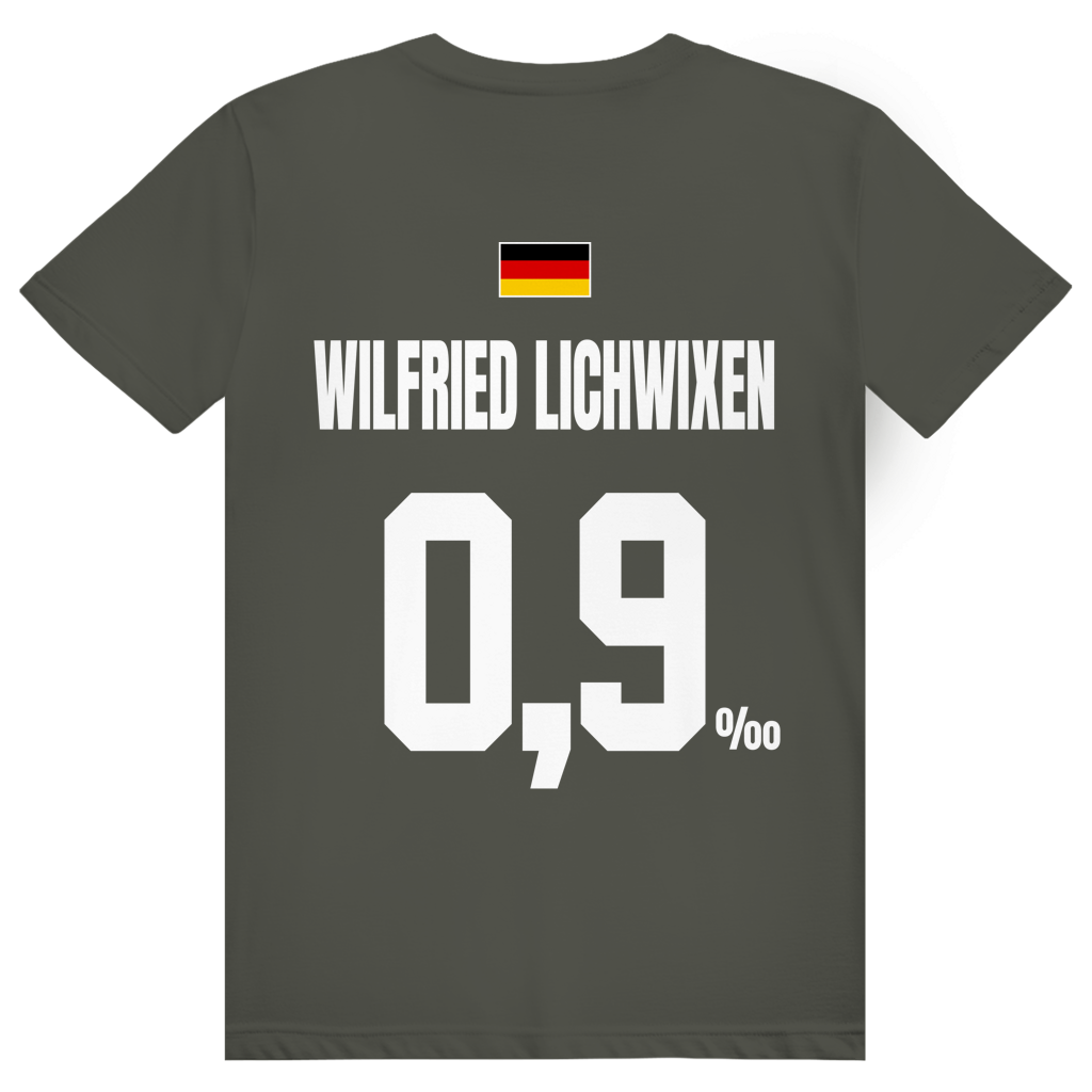 Wilfried Lichwixen - Sauftrikot Deutschland Trikot - Premium Bio Unisex (Rückendruck) T-Shirt