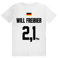 Will Freibier - Sauftrikot Deutschland Trikot - Premium Bio Unisex (Rückendruck) T-Shirt