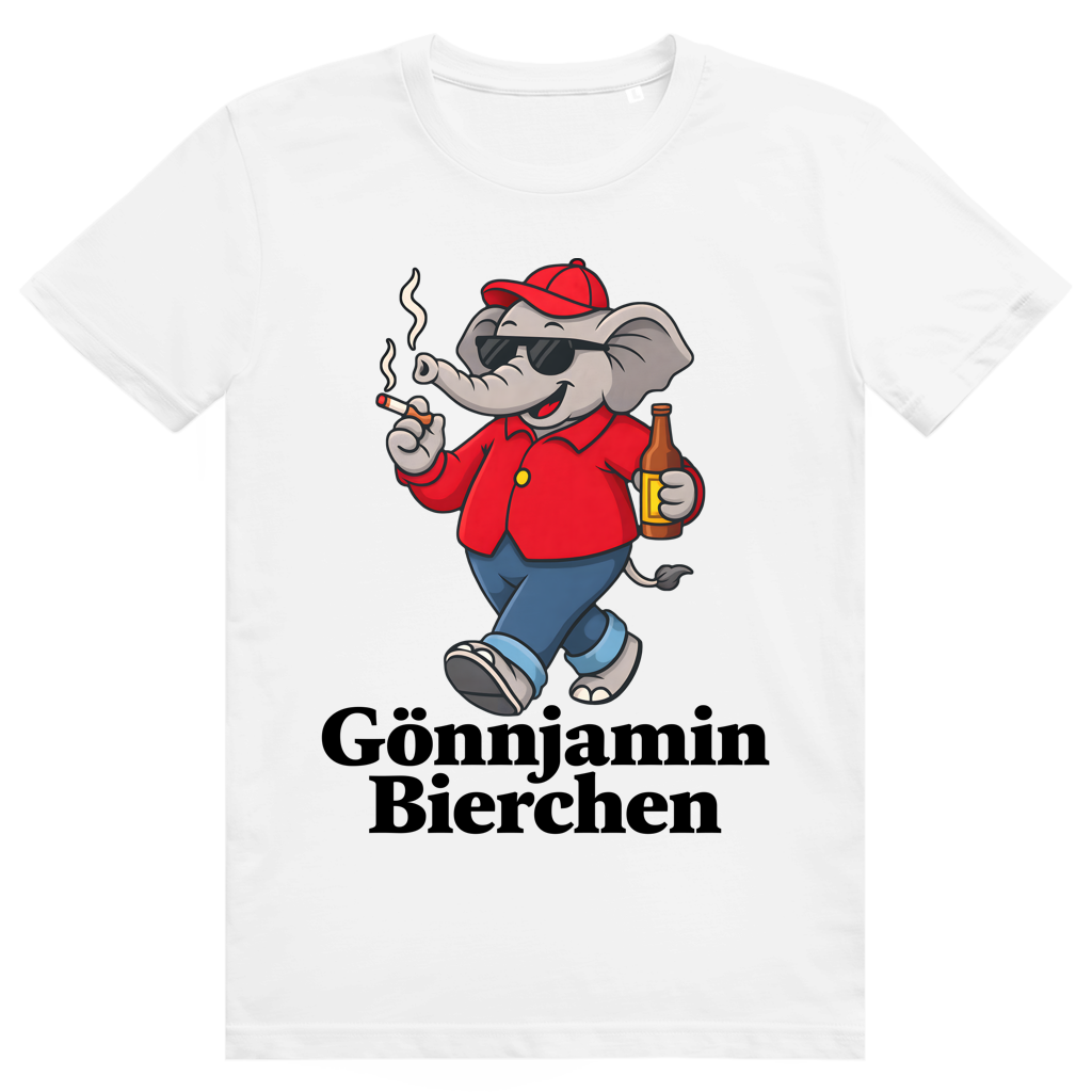 Gönnjamin Bierchen - Lustiges Benjamin Bierchen Meme - Premium Bio Unisex T-Shirt