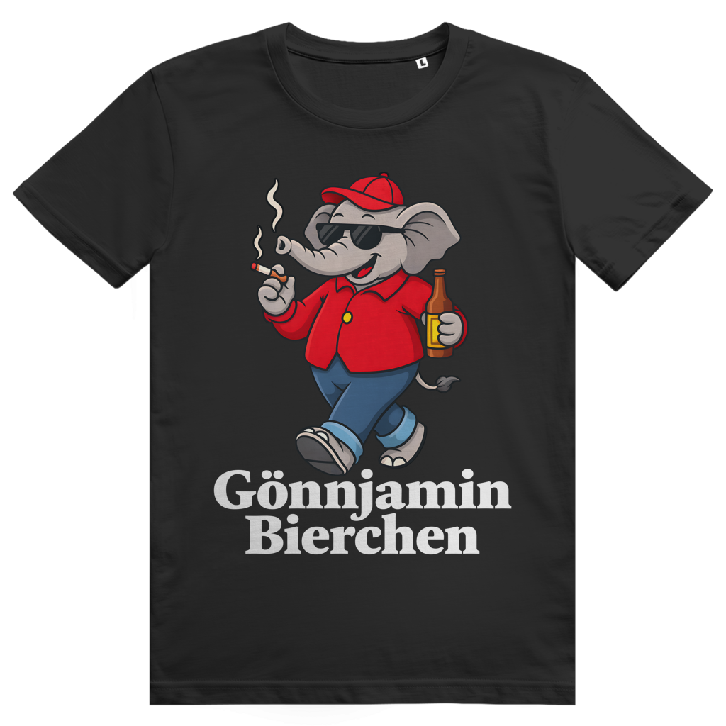 Gönnjamin Bierchen - Lustiges Benjamin Bierchen Meme - Premium Bio Unisex T-Shirt