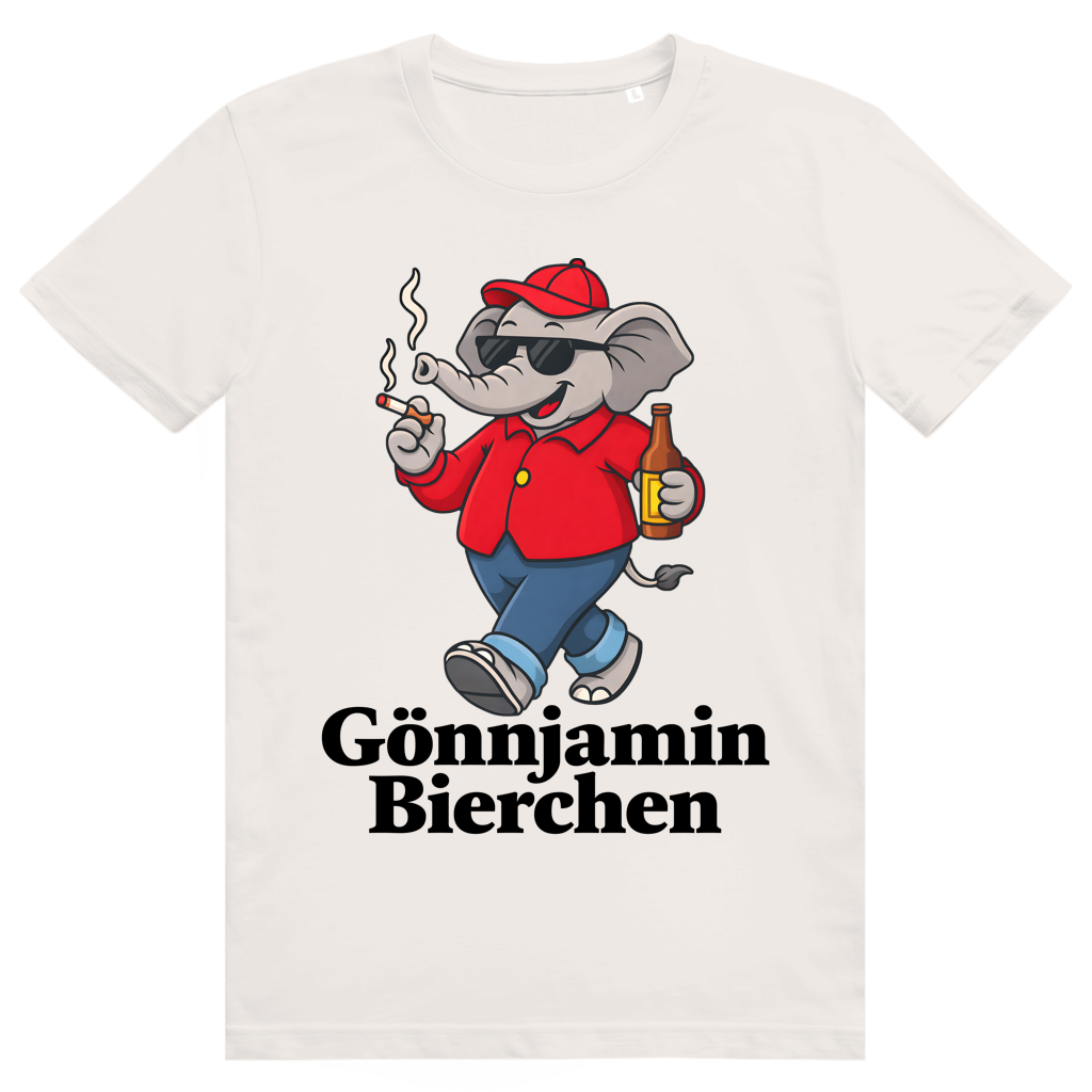 Gönnjamin Bierchen - Lustiges Benjamin Bierchen Meme - Premium Bio Unisex T-Shirt