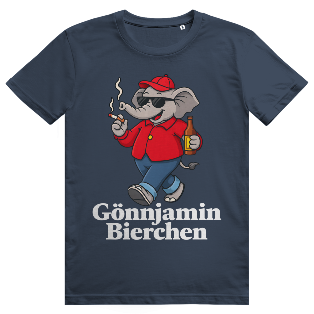 Gönnjamin Bierchen - Lustiges Benjamin Bierchen Meme - Premium Bio Unisex T-Shirt