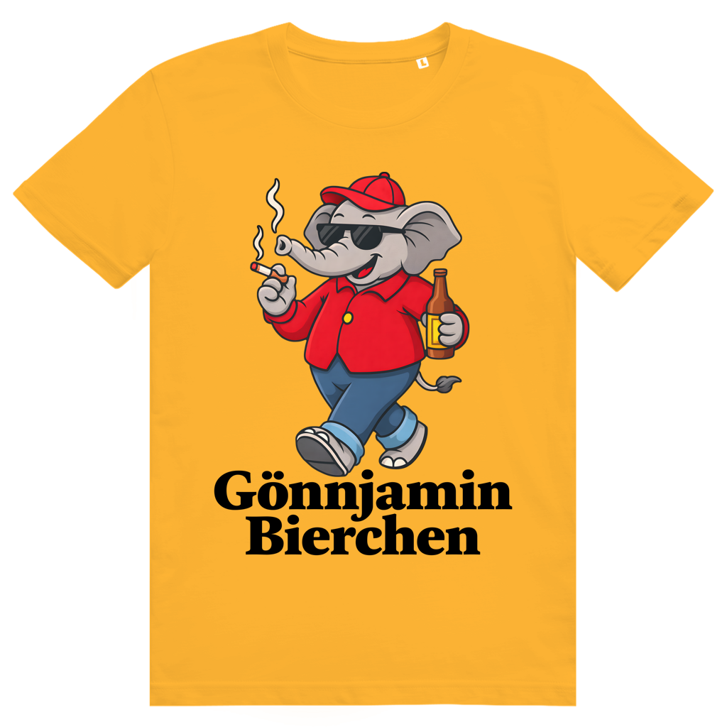 Gönnjamin Bierchen - Lustiges Benjamin Bierchen Meme - Premium Bio Unisex T-Shirt
