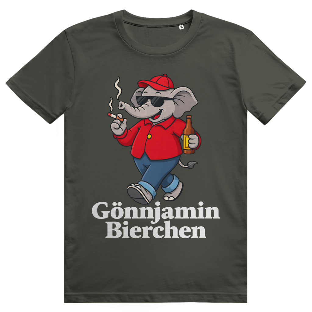 Gönnjamin Bierchen - Lustiges Benjamin Bierchen Meme - Premium Bio Unisex T-Shirt