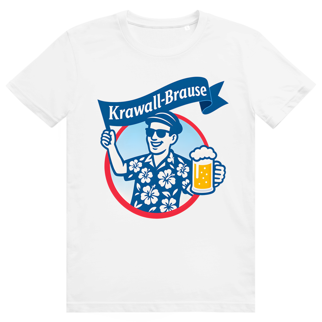 Krawallbrause (Mann) - Lustiges Bier Meme - Premium Bio Unisex T-Shirt