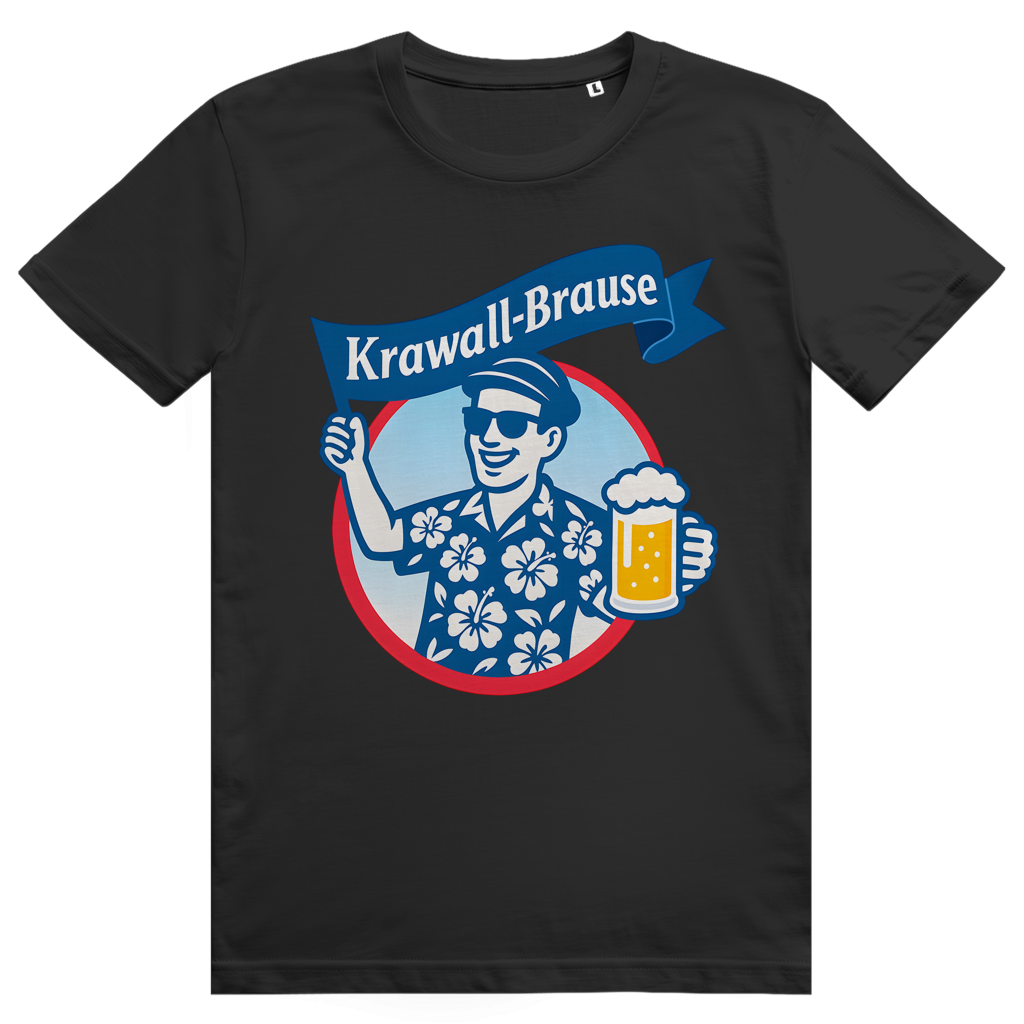 Krawallbrause (Mann) - Lustiges Bier Meme - Premium Bio Unisex T-Shirt