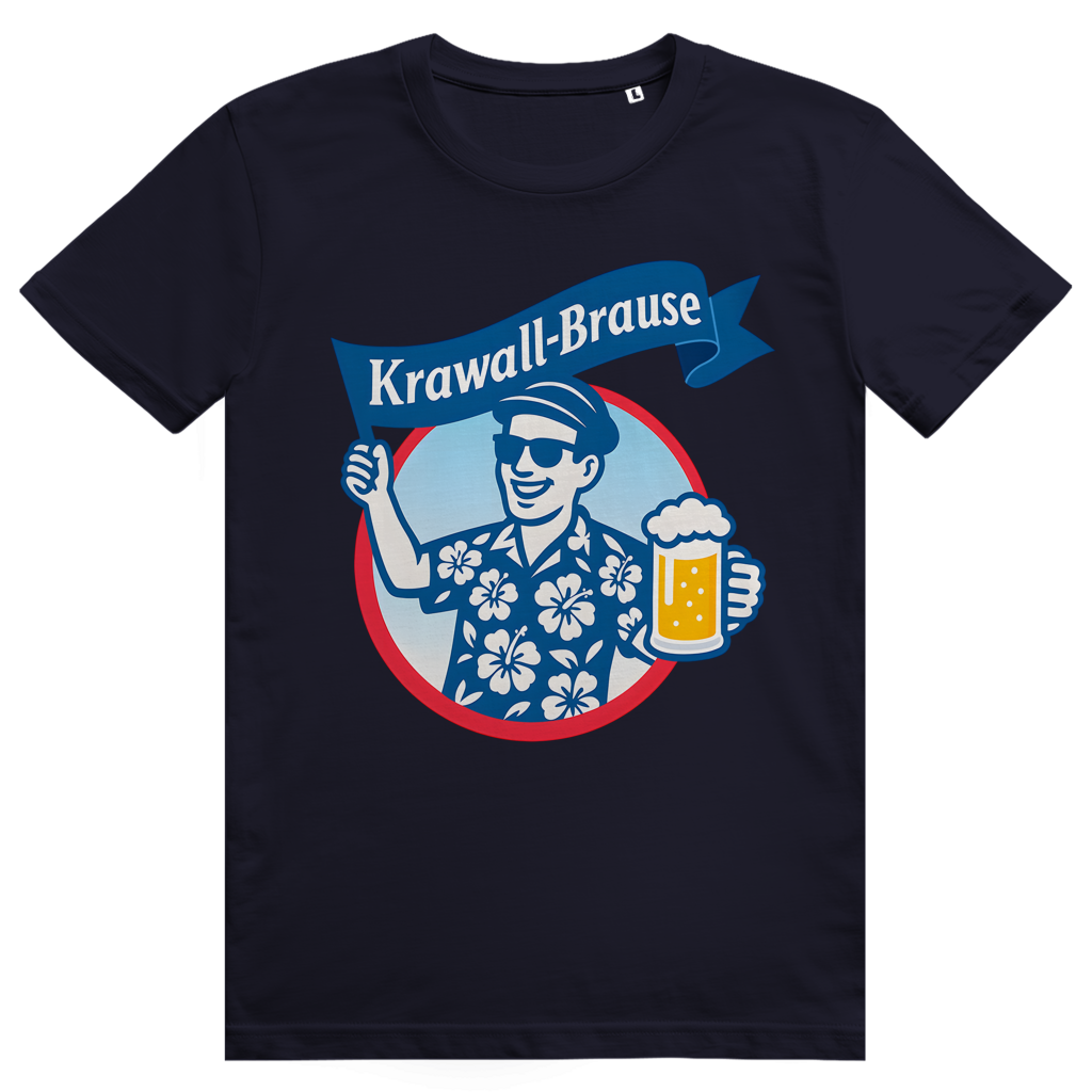 Krawallbrause (Mann) - Lustiges Bier Meme - Premium Bio Unisex T-Shirt