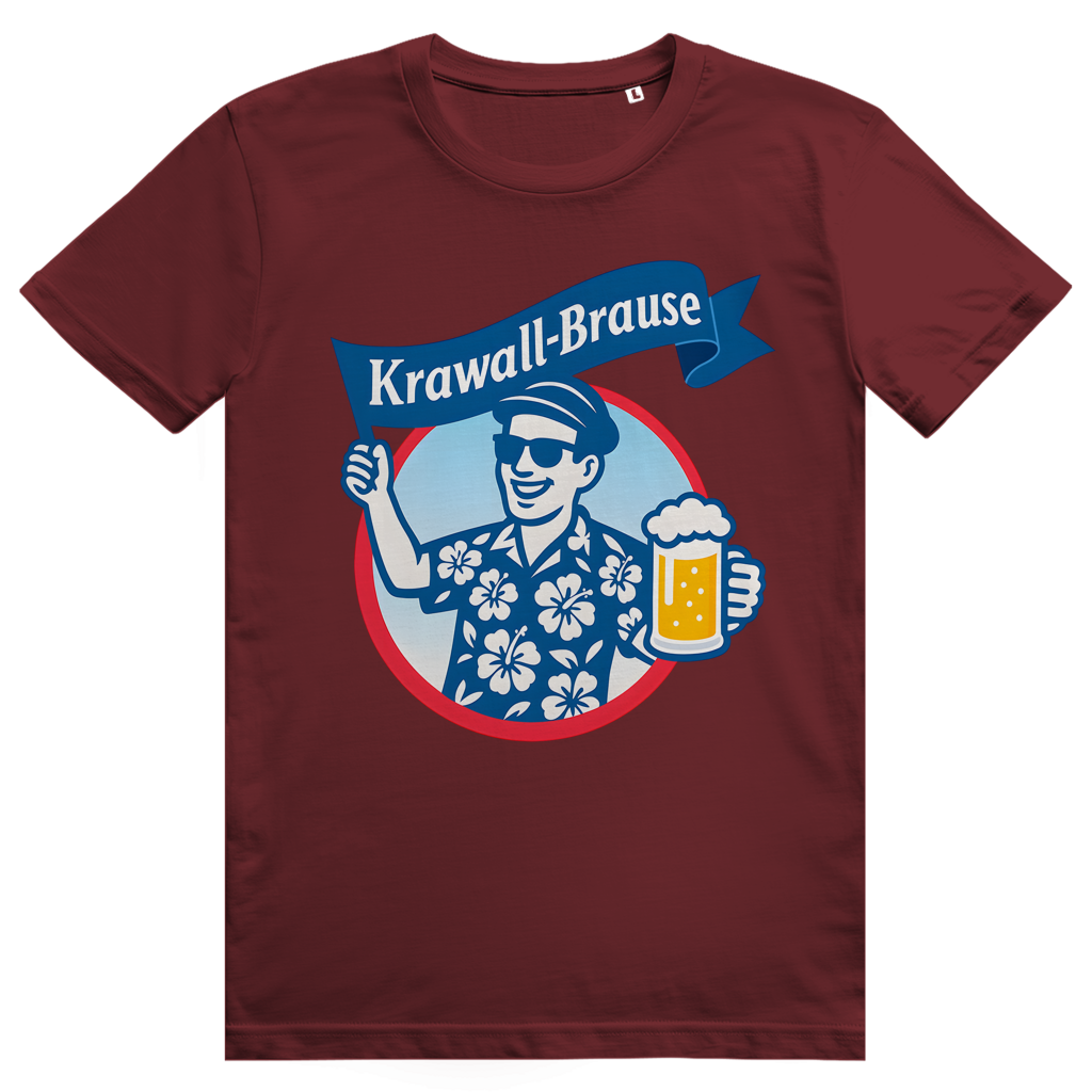 Krawallbrause (Mann) - Lustiges Bier Meme - Premium Bio Unisex T-Shirt
